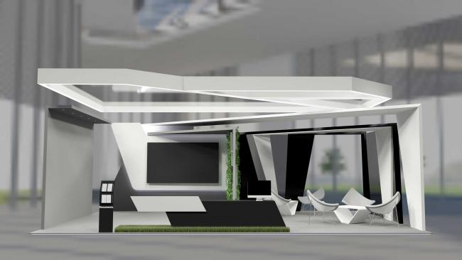 Modern Booth with empty design Modern Booth with empty design