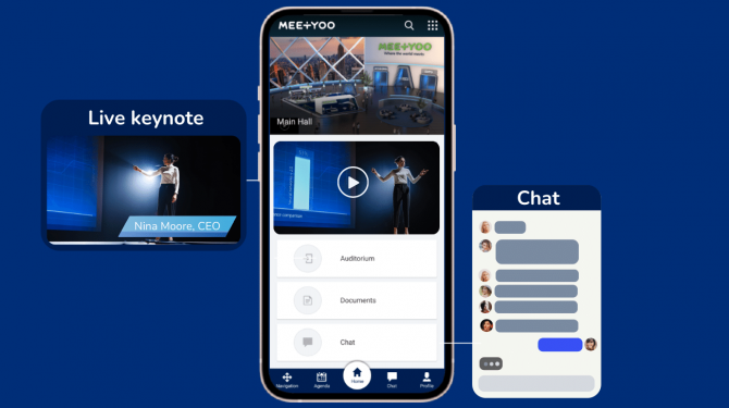 Streaming and auditoria - MEETYOO mobile experience Streaming and auditoria - MEETYOO mobile experience