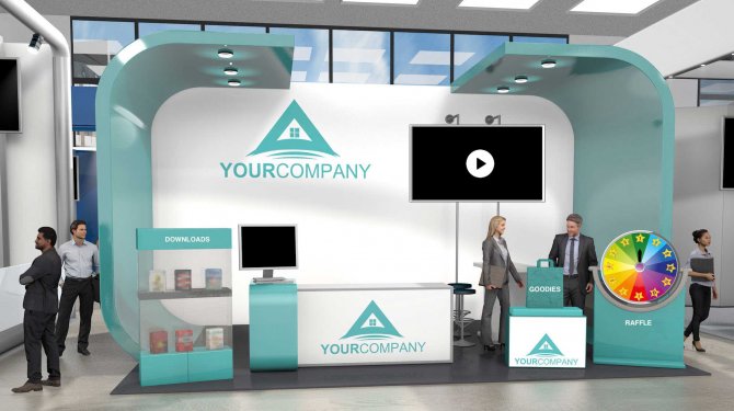 Interactive Booth Design with raffle Interactive Booth Design with raffle