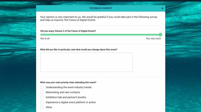 Feedback Survey Feedback Survey