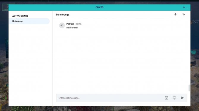 Chat-Window during a virtual event Chat-Window during a virtual event